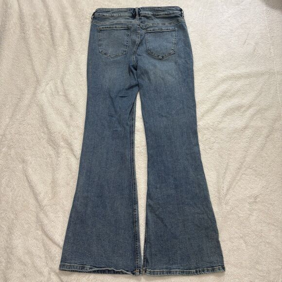 Garage Denim Extreme Low Rise Flare Jeans Womens 11 30 Iris Blue Denim Casual - Picture 4 of 9